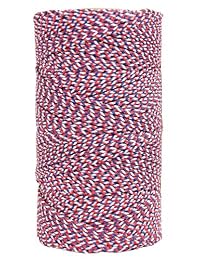 W. Rose ro687 Super Tough Professional de servidumbre trenzada de nylon Mason Line, 685 feet, Blanco Azul Rojo