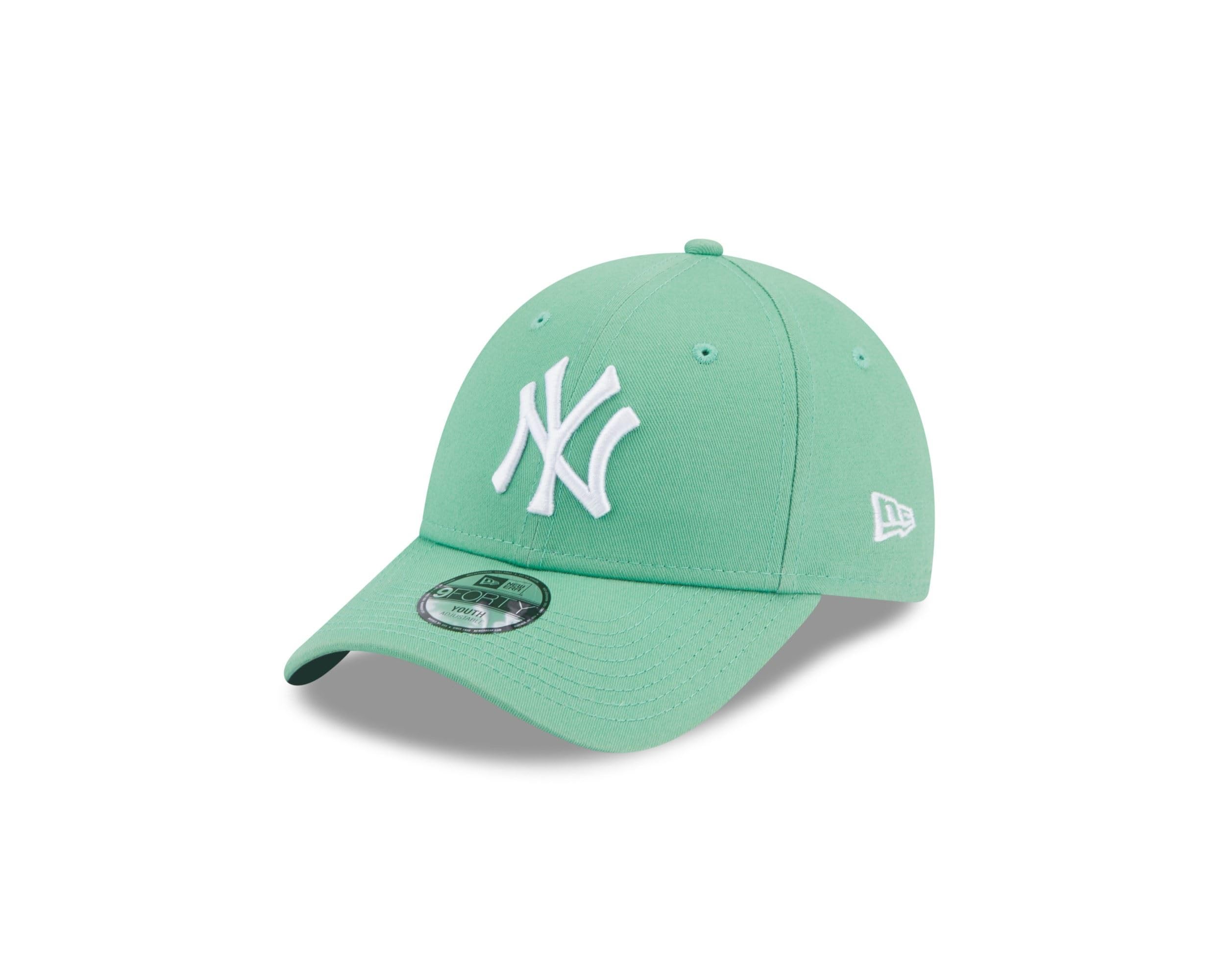 New Era New York Yankees MLB League Essential Green White 9Forty Adjustable Kids Cap - Youth