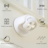 Auraglow Battery Operated Motion Sensor Light Indoor Outdoor PIR LED Wall view 8