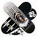 P-Rep Space Monkey 30mm Graphic Complete Wooden Fingerboard w CNC Lathed Bearing Wheels