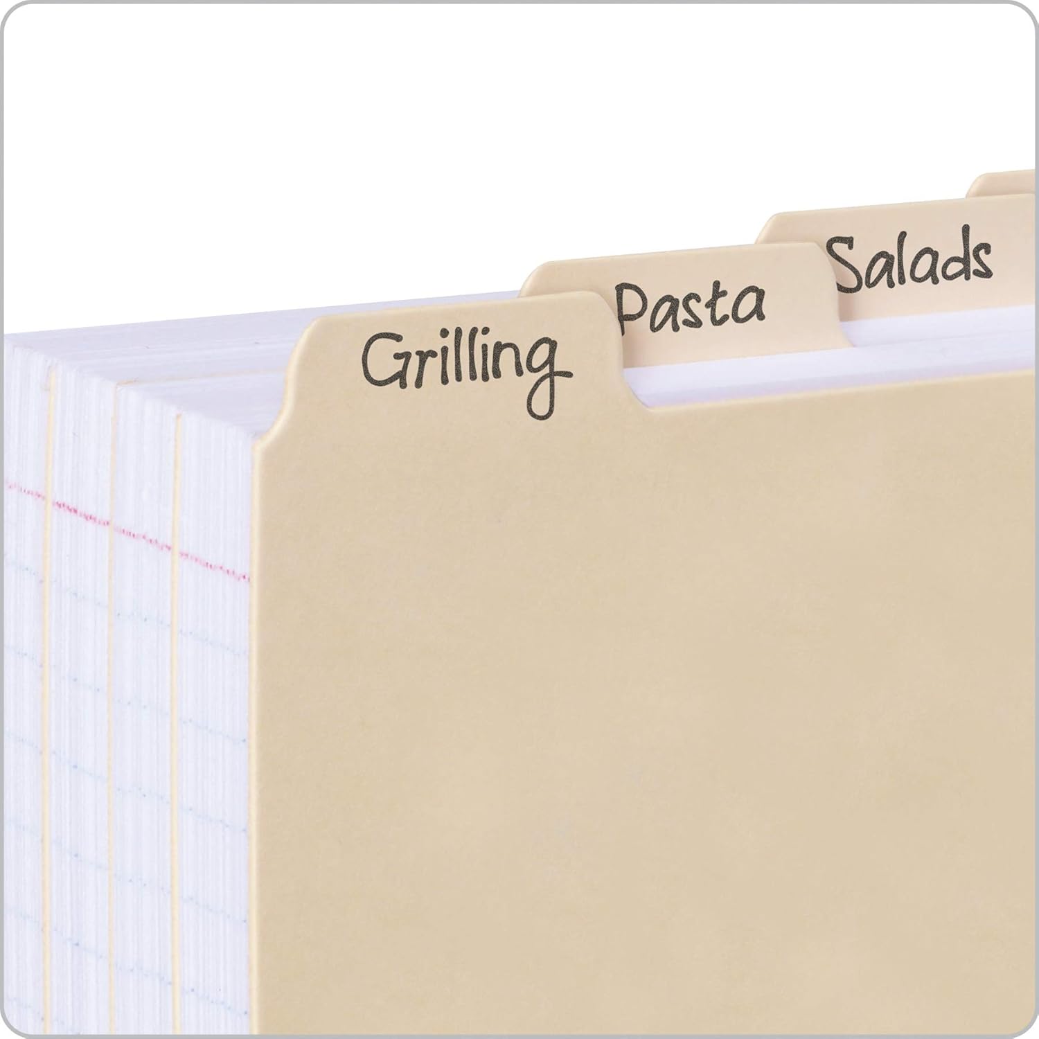 Oxford Index Card Guides with Blank Tabs, 3 x 5 Inches, 1/5 Cut Tabs, Manila, 100 per Box (40352) : Office Products