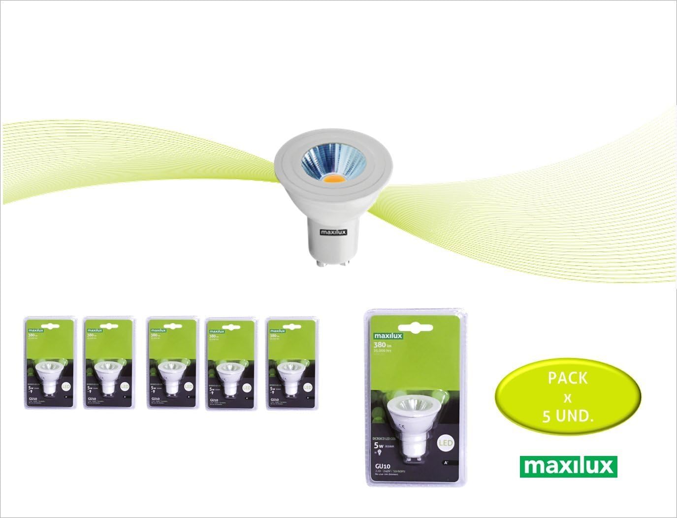 Maxilux dichroitisch LED 5 W Maxilux, Lichtfarbe kalt weiß
