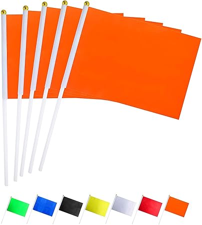 Amazon Com Gentlegirl Usa 50 Pack Orange Flag Pure Solid Orange
