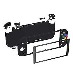 eXtremeRate Soft Touch Black DIY Replacement Shell