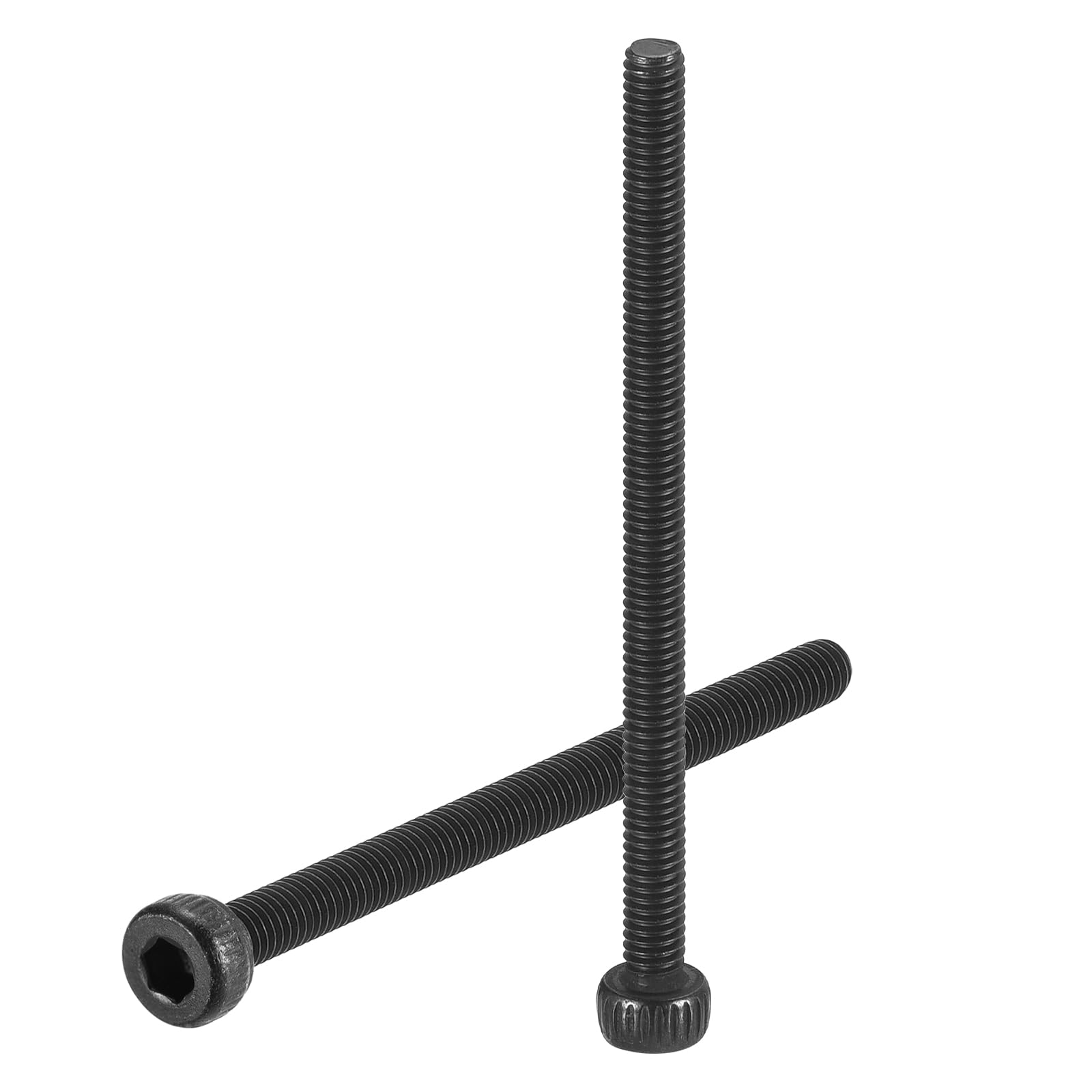 uxcell Hex Socket Bolts (M2.5-0.45x38), Grade 12.9 Carbon Steel Hex Socket Drive Screws, Black, 50 Pcs
