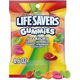 LIFE SAVERS Gummies 5 Flavors Gummy Candy Bulk Pack of 12, 4.6 Oz Bags | Sweet treat gummy candy variety pack, bulk candy snacks, 5 fruity flavors, 12 candy bags bulk, on the go snacking, road trips
