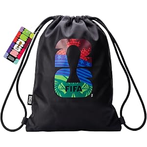 Covbozk FIFA World 2026 Cup Official Licensed Drawstring Backpack Bag, Sports Gym Sackpack for Adults Men Women Outdoor Trave