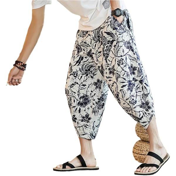 Siamrose Japanese Style Samurai Yoga Ninja Harem Pants Men