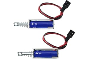 MEETOOT 2Pcs SM0537 DC6V-1.5A 5N Push Pull Type Open Frame Solenoid Electromagnet, 10mm
