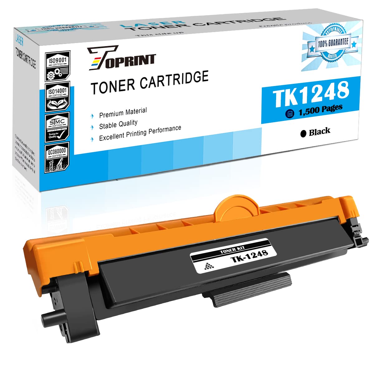 TOPRINT TK-1248 TK1248 TK-1248K 1T02Y80NL0 Compatible Toner Cartridge 1500 Pages Black for Kyocera MA2001 MA2001w PA2001 PA2001w Printers