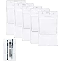 Wisdompro 5 Pack Heavy Duty Pocket Protector for Shirts, Lab Coats, Pants - Multi-Purpose- Holds Pens, Pointers, Cards, and N