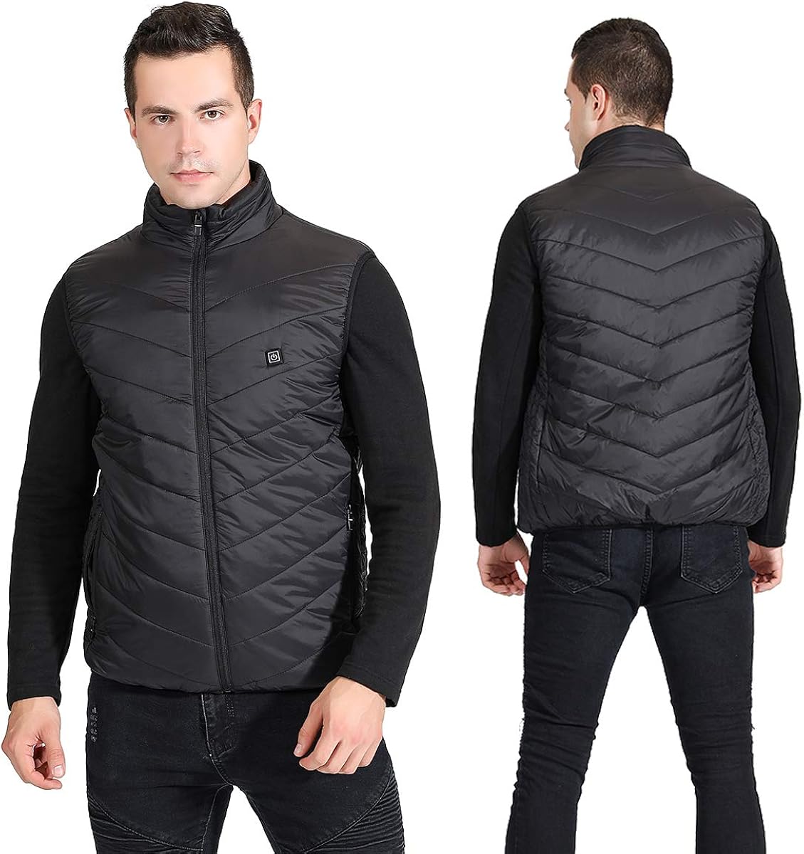 UTUZHE Heated Vest for Men by Power Bank Fishing Hunting Clothes for Men Outdoors: Clothing