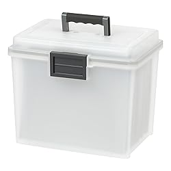 IRIS USA File Box WeatherPro Portable File
