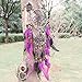 Dream Catcher, Handmade Purple Circular Net Wall Hanging Ornament Decorations for Kids Girls Home Bedroom Car -4.3