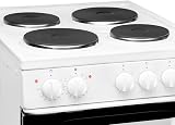 SIA ETSA51W 50cm Twin Cavity Electric Cooker with 4 Plate Hob view 3