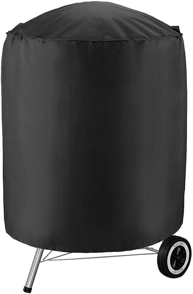 BBQ Cover, Round Barbecue Cover Waterproof Heavy Duty Oxford Fabric