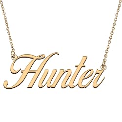 HUAN XUN Customized Custom Simple Any Name Necklace