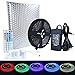 SINOU 5-Meter Waterproof Flexible Color Changing RGB SMD 5050 300 LEDs Light Strip Kit with 44 Keys IR Remote Controller,Control Box for Home Decorative