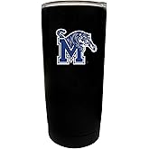 R and R Imports Memphis Tigers 16 oz Stainless Steel Insulated Tumbler Black Officially Licensed Collegiate Product