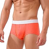 YINYOUYU Mens Bulge Enhancing Pouch Underwear Silk Seamless Short Leg Boxer Briefs
