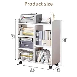 ESBVLOA Mobile Office Storage Cabinet with