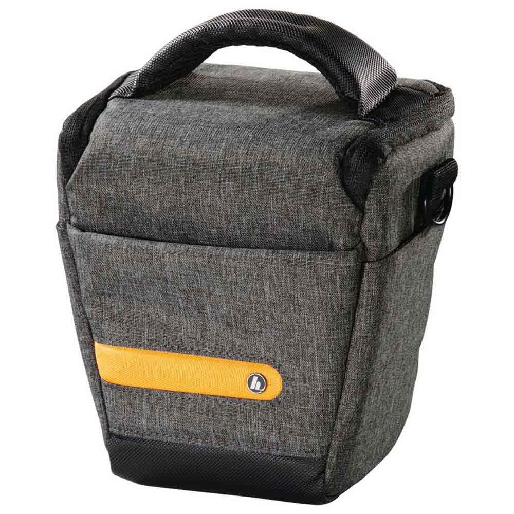Hama Terra Camera Bag Recycled Polyester for Digital Camera 16 x 10 x 16 cm Shoulder Strap Belt Loop for Carrying as Bum Bag Grey