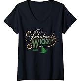 Women's Wicked Fabulously Wicked Elphaba V-Neck T-Shirt