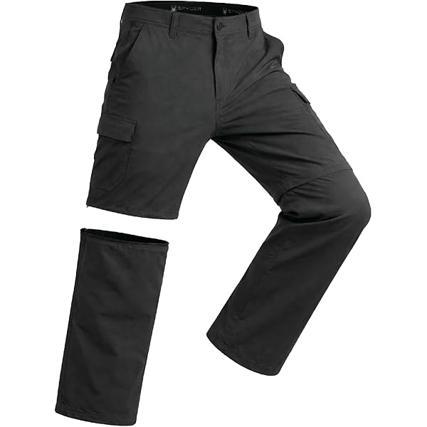 SPYDER スパイダーTRANSPORTER PANTS サイズLL Amazon.com: Spyder Mens Hiking Pants - Convertible Zip Off Quick