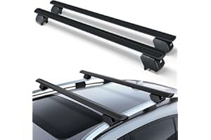 EYOUHZ 53" Universal Roof Rack Cross Bars Heavy Duty 300 LBS Crossbars Compatible with Flush & Raised Side Rails, Fit Most Vehicles SUVs, Lockable & Adjustable Crossbars Rooftop Luggage Cargo Carrier