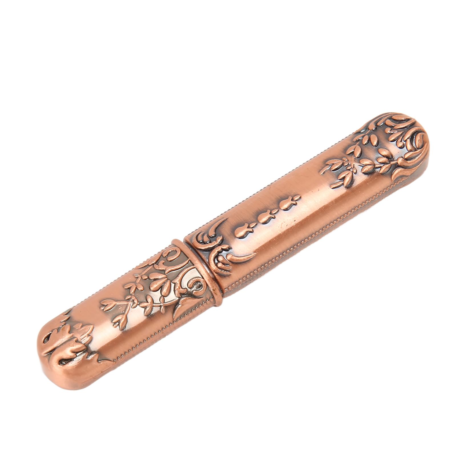 Zerodis Vintage Metal Embroidery Needle Case Portable Sewing Needle Holder Organizer for Hand Sewing, Cross Stitch, Knitting Supplies in Rose Gold