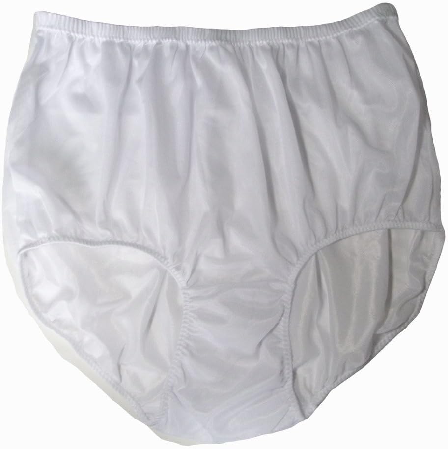 PKWH White Nylon Panties Women Ladies Underwear Briefs
