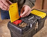 Stanley Toolbox with Metal Latch 16 in 2 Lid Organisers Removable Tote Tray view 6
