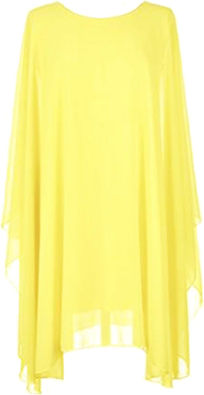 Ladies Women Girls Italian Lagenlook Quirky Short Batwing Sleeve Plain Flowy Kaftan Baggy Holidays Oversized Tunic Top Blouse Dress Curve Standard Regular Size