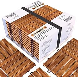 Interbuild Acacia Hardwood Interlocking Patio Deck