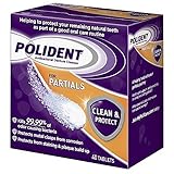 Polident for Partials Clean & Protect Cleanser Tablets 40 ea (Pack of 6)