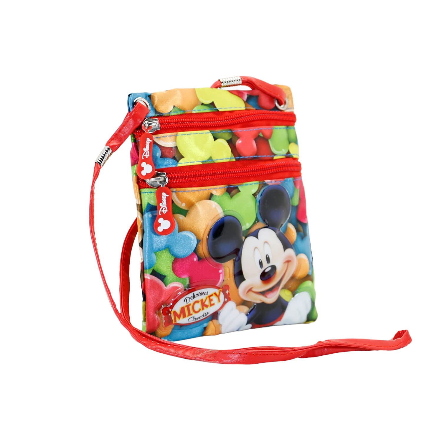 Disney Mickey Mouse Delicious-Action Mini Vertical Shoulder Bag, Red, 14.5 x 17 cm