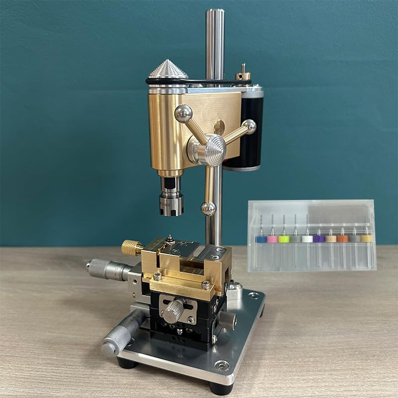 Photo 1 of Mini Drill press, Precision Benchtop Drill Press, Watchmaker Tools Multifunction Precision Bench Crown Punch Remove Broken Screws from Movement Plate
