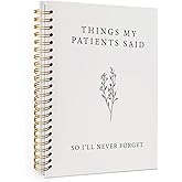 Wheatwin Nurse Notebook Journal, Nurse Graduation Gift for Nurse Week Gifts for RN Grad Gift Nursing Student, Nurse Appreciation Gifts, Things My Patients Said Hardcover Spiral Notebook 5.5x8.3