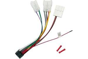 Aftermarket Radio Wiring Harness Adapter for Toyota 1998-2012 16-Pin Android Car Stereo Harness Adapter with 20Pin SWC Plug R