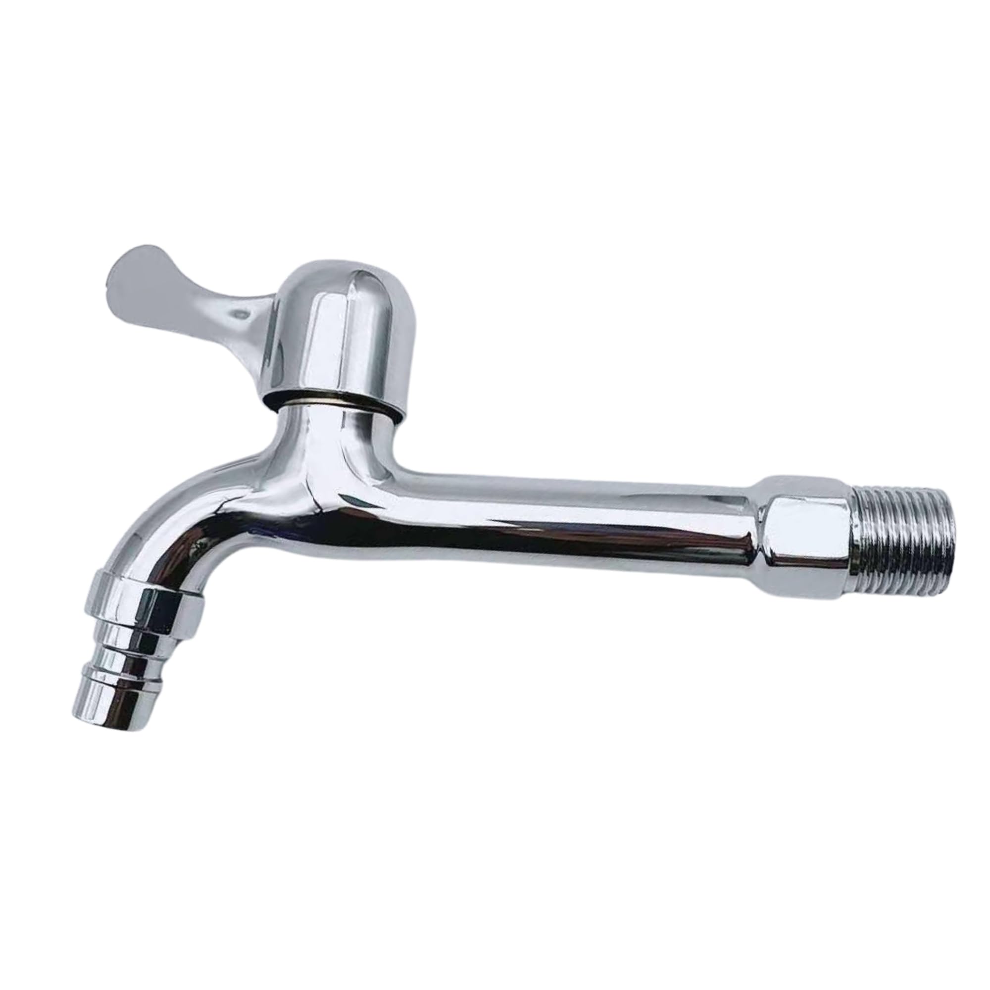 Garden Sink Tap, Chrome Faucet, 304 Stainless Steel Sink Faucet, Exterior Sink Tap, Wall Mounting, Bathroom Faucet with Standard 1/2" Connections, Faucet for Home, Garage, Garden.