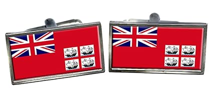 Trinitat Haus Flagge Manschettenknopfe In Einer Chrom Etui
