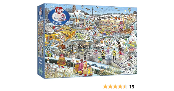 Amazon Com Gibsons I Love Winter Jigsaw Puzzle 1000 Piece Toys Games
