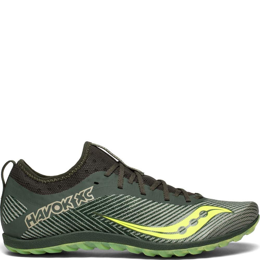 Mens Saucony Havok XC 2 Track Running Shoe, Green - Size 13 Men main image 4