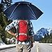 Luwint Double Layer Umbrella Hat Headwear 36'' Diameter Oversized Folding Adjustable Hands Free UV Wind Rain Protection - Fishing Gardening in Outdoor Recreation (Blue/Purple)