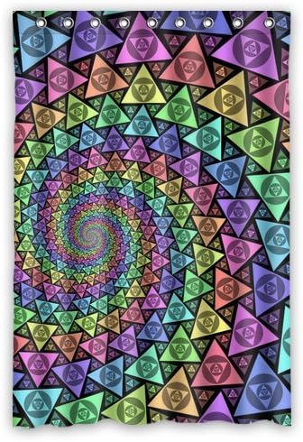 Custom Trippy Mushroom Psychedelic Shower Curtain 48 X 72 Bathroom Decor Fabric Amazon Co Uk Kitchen Home