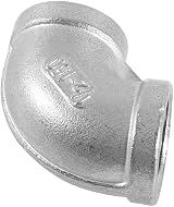 Dpofirs 1/2" 90 Degree Elbow Pipe Connector Stainless Steel Female Threaded DN15 view 5