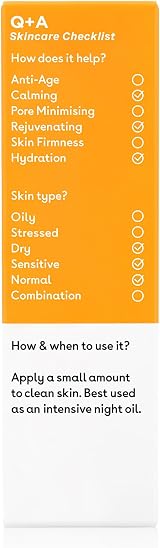 Q+A Super Food Facial Oil 30ml Jojoba Vitamin E Skin Nourishing Oil view 2