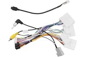 VELVETUNVILLAY Radio Wiring Harness Kit Fit for Nissan Murano Pathfinder Xterra Altima X-Trail Rogue，16Pin Stereo Receiver Cable Connector Kit