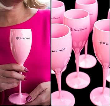 1 X Rosa Veuve Clicquot Sektglaser Aus Glas Tasse Champager Ice Imperial Moet Nikki Bach Amazon De Kuche Haushalt