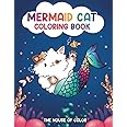 Mermaid Cat Coloring Book: Merkitties Adorable Cat Mermaid Coloring Book for Kids: Cute Cats Mermaid To Color, Mermaid Cat Coloring Books For Girls, Kitty Mermaid Coloring Pages, Fantasy Art,Mercat